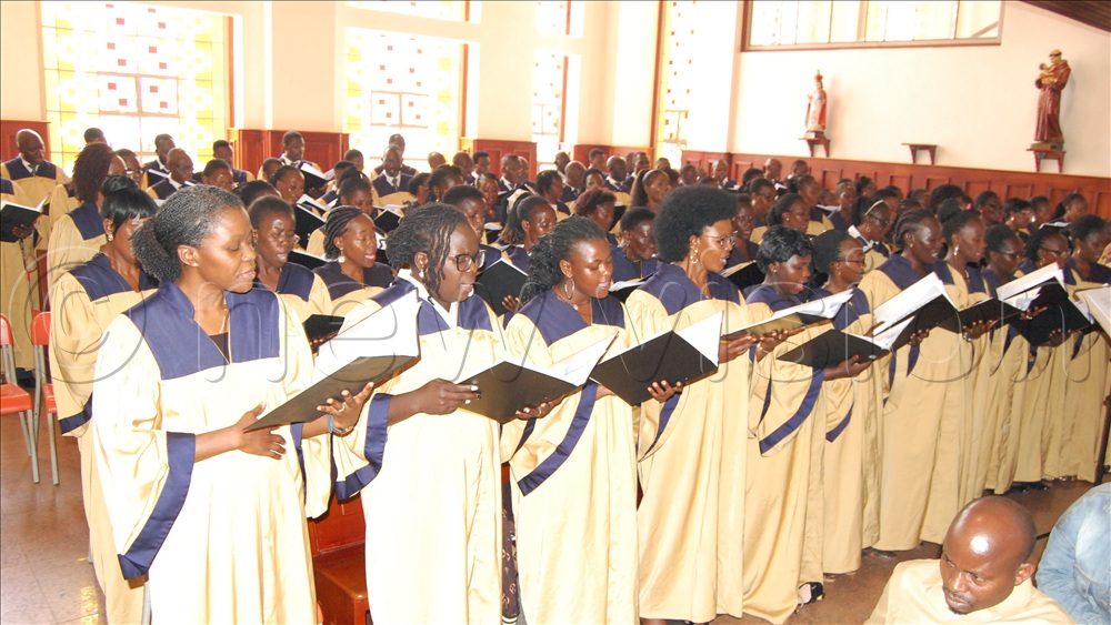 Christ the King Choirs' Association leading the singing the Pontifical Mass for the 95th anniversary of Christ the King Parish Kampala on Sunday, November 23, 2025.