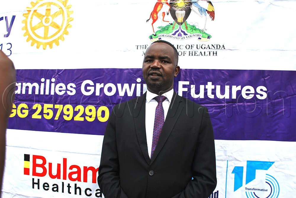 Dr Richard Mugahi, the Commissioner for Reproductive, Maternal and Child Health at the Ministry of Health. (Photo by Jovita Mirembe)