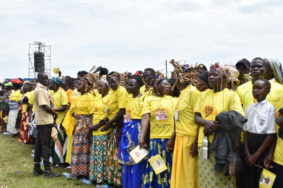 Museveni ng'ali mu Acholi