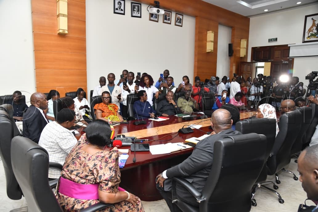 An overview of the meeting during the launch at the Office of the Prime Minister on Thursday, July 23, 2026. (Credit: Richard Sanya)