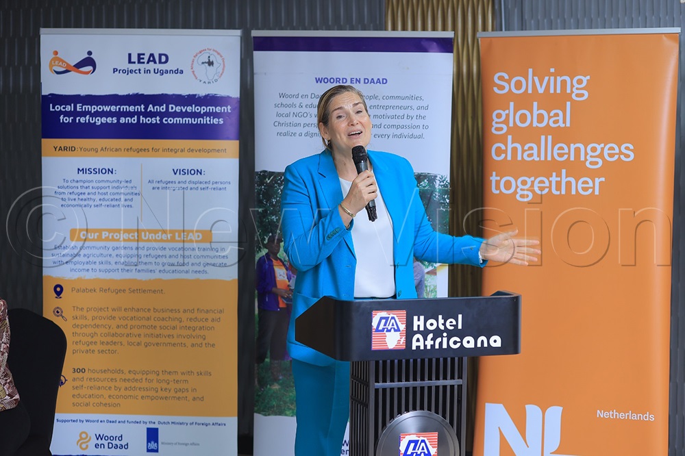 Quispel delivers her presentation during the event. (Credit: Prossy Nandudu)