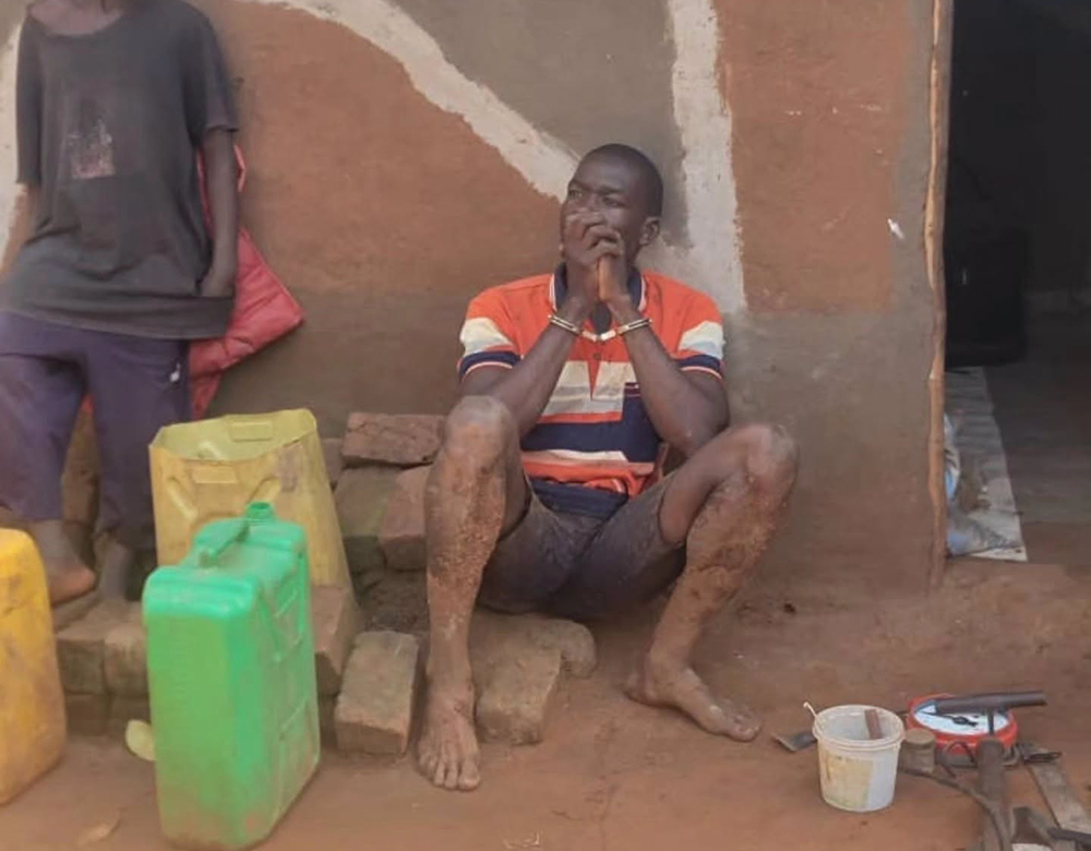 Julius Kyeyune is a key suspect behind a string of motorcycle robberies in the greater Mukono district.