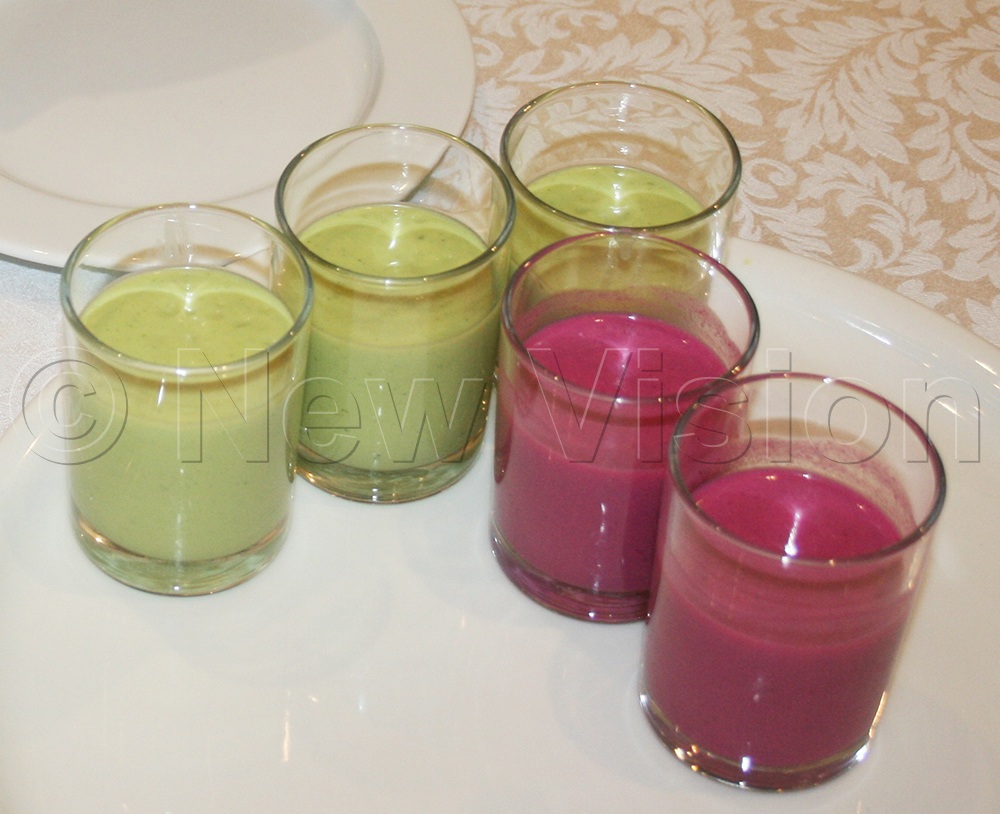 Children are advised to drink lots of fruit and vegetable juices. (Credit: Maureen Nakatudde)