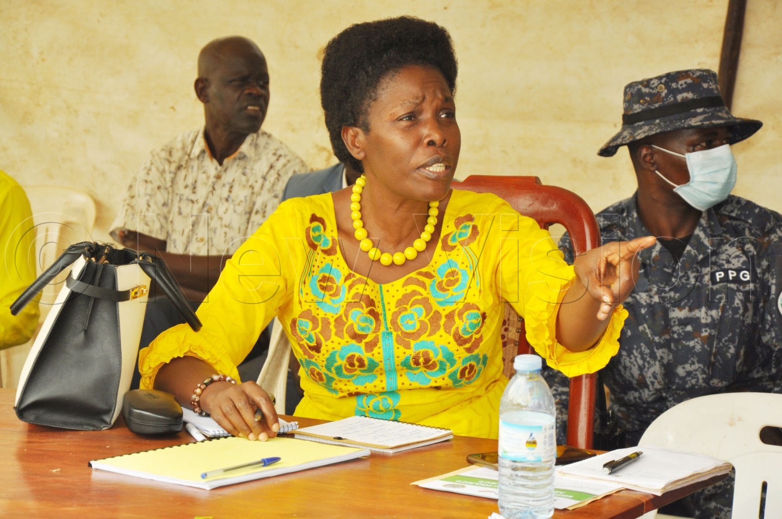 Minister Judith Nabakoba, the Minister of Lands, has embarked on the cancellation program of the illegal titles found in Greater Masaka Central forest reserves. (Credit: Dismus Buregyeya)