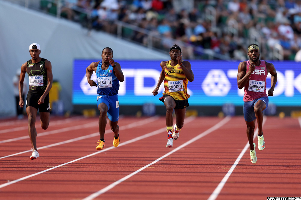 Ugandan sprinter Orogot makes 200m semifinal cut in Oregon New