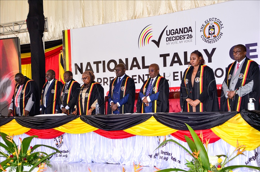 Byabakama said EC would be releasing the next set of results at the next session at 2:00pm. (Credit: Juliet Kasirye)