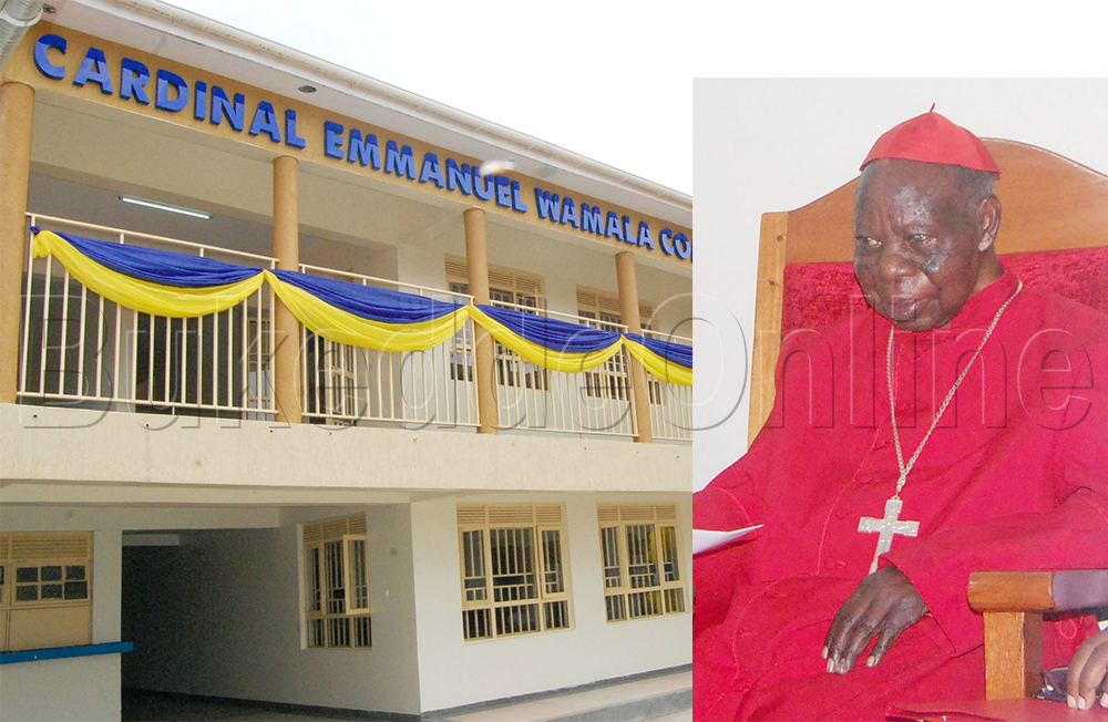 Kalidinaali Wamala mu katono n'ekizimbe kyebamubbuddemu