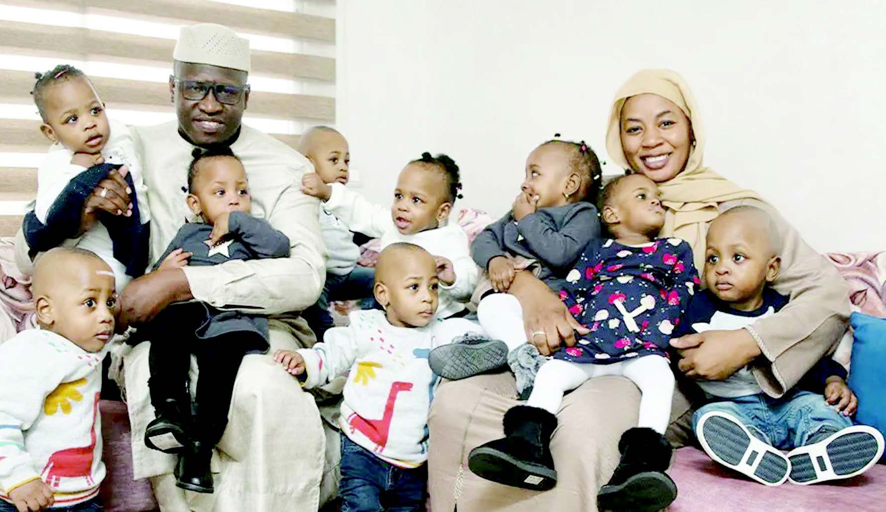 Halima, Bba Arby N’abaana Baabwe 9 Lwe Baawezezza Emyaka 2 Mu May 2023.