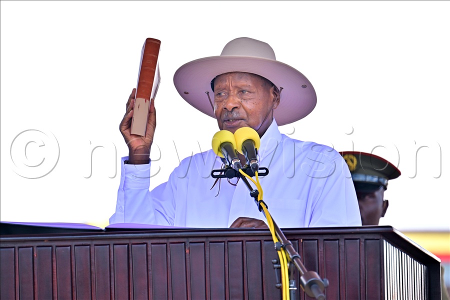 President Yoweri Museveni was sworn in on Tuesday.