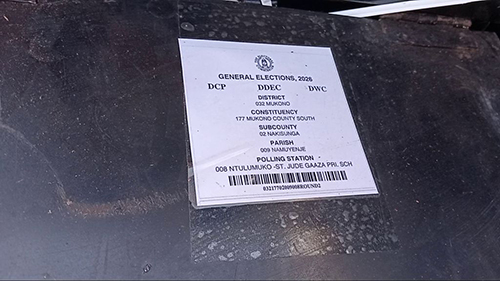 Some of the polling kits at Mukono EC offices. 