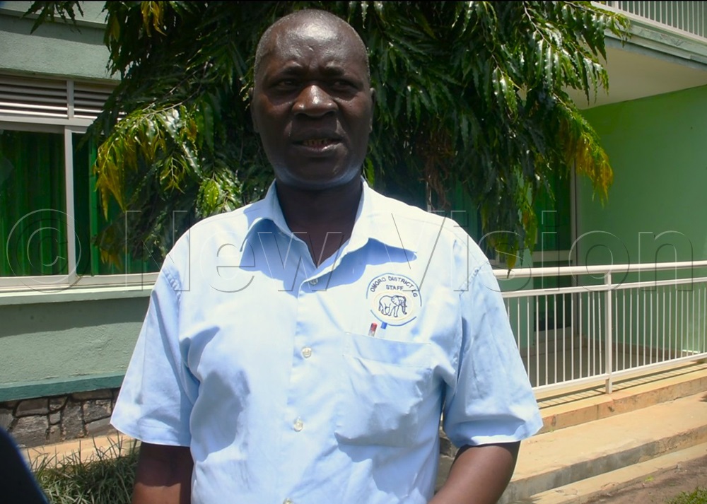 Mwaka Gaspher, the chairperson for Inspectors of Schools in Acholi. (Photo By Claude Omona)