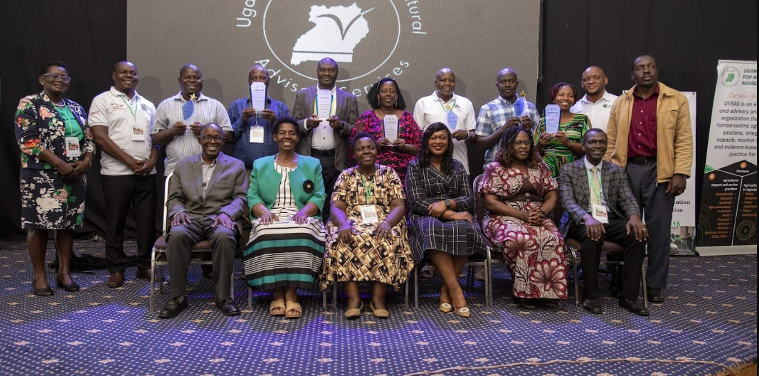 Participants during the closing of the Uganda National Agricultural Extension Week 2026 at Silver Springs Hotel in Bugolobi. (Courtesy)