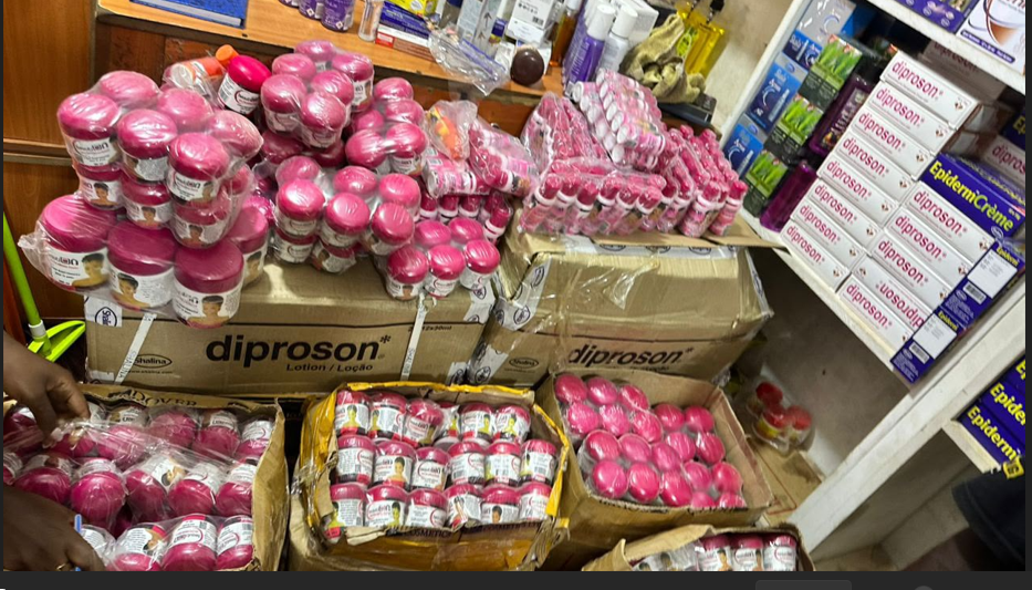 Some of the impounded substandard products during the crackdown. (Courtesy)