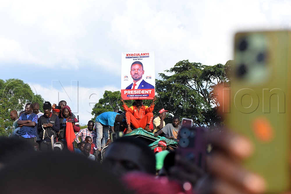 Kyagulanyi supporters at his campaign rally. (File/Richard Sanya)