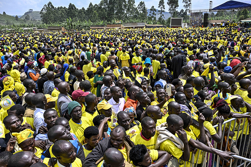 NRM supporters at the campaign rally. (PPU)