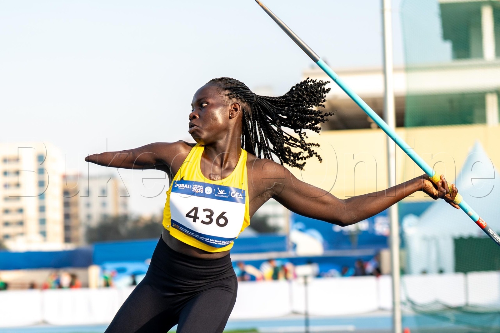 Anna Anzoa nga akanyuga olunyago mu mpaka z'abaliko obulemu e Dubai