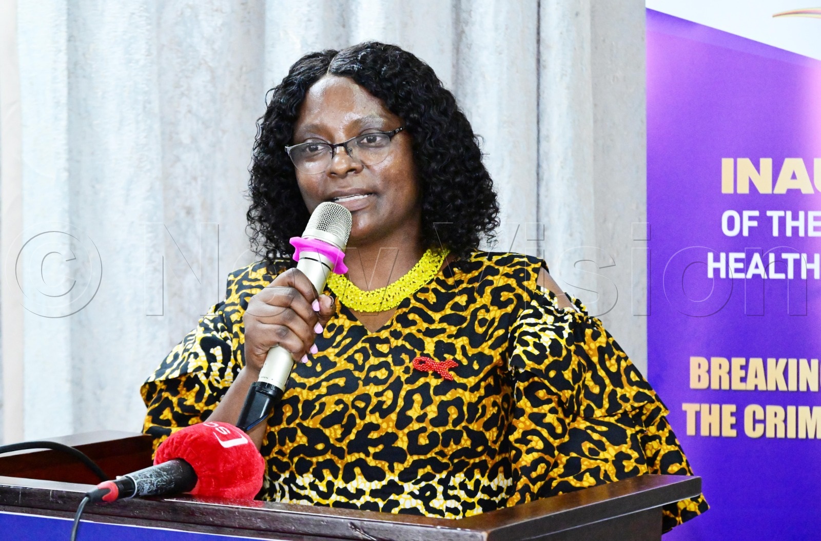 Dr Stavia Turyahabwe, commissioner disease prevention & control, Ministry of Health, representing the Permanent Secretary (PS). (Photo by Mpalanyi Ssentongo)