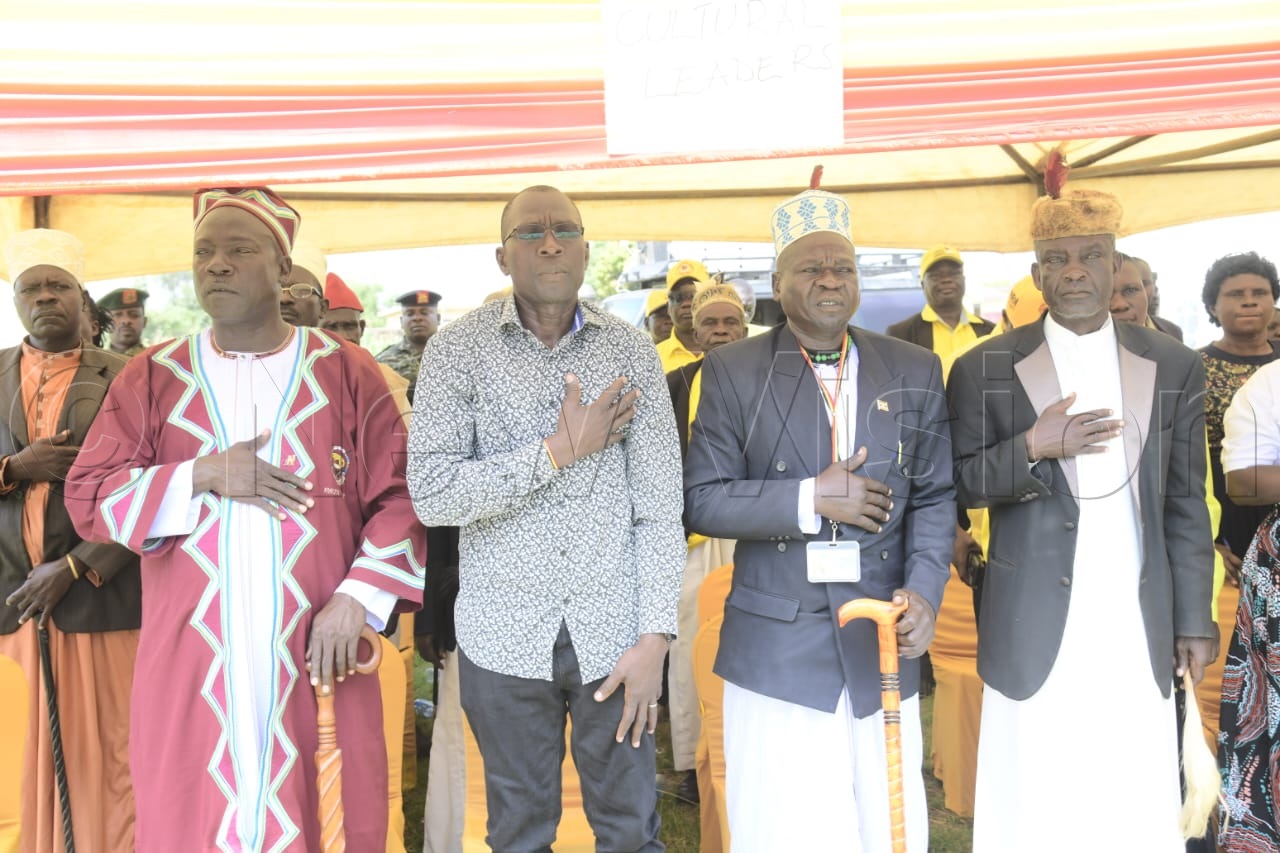 Cultural leaders the the campaign rally.
