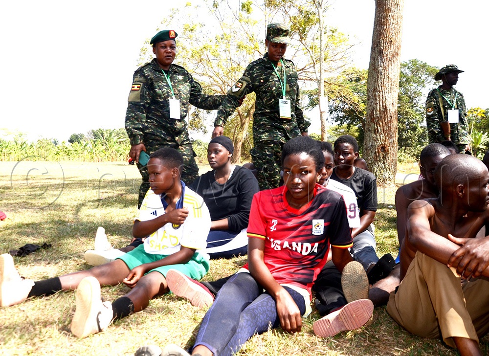 Out of the 79 recruits, only 11 girls from Masaka district and the city completed the physical fitness phase of the process. (Photo by Dismus Buregyeya)