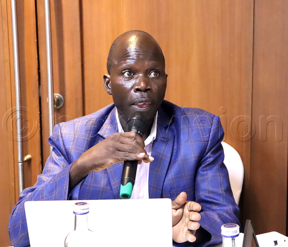 Thomas Opeet IGE fellow contributing to the discussion. (Photo by John Odyek)