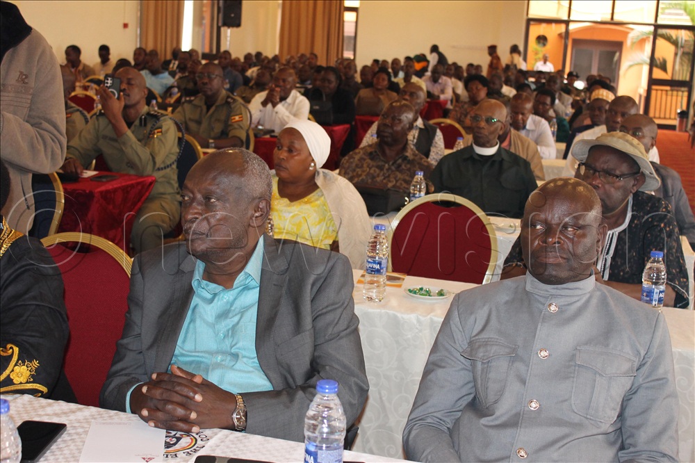 Stakeholders attending a one-day post-election evaluation workshop for Western Region which was conducted at Hotel Triangle in Mbarara City on Monday.