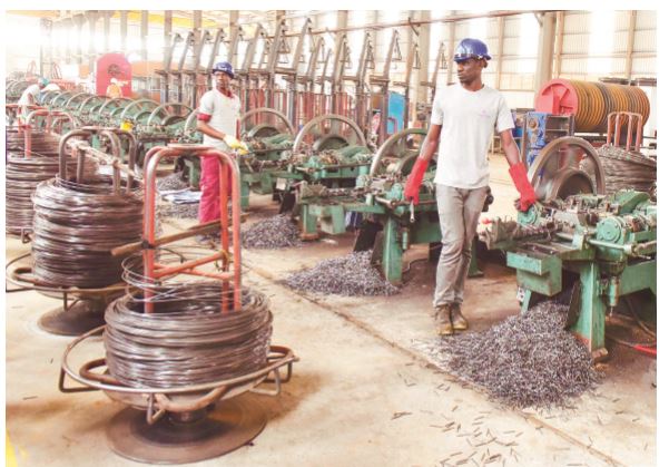 Namanve Industrial Park in Kampala has various factories such as those producing steel products