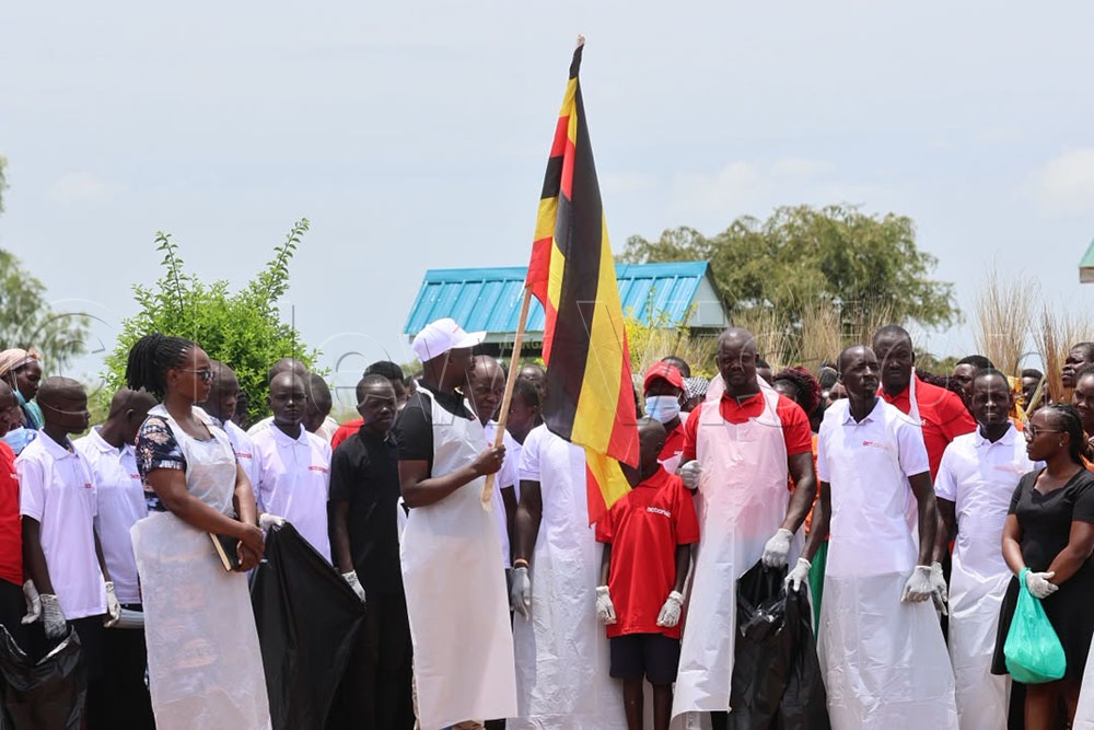 Asimwe said climate change should not be treated as an abstract issue because its effects are already visible through drying crops, water shortages for livestock and disruptions to access to schools and other services. (Credit: Viola Nuwaha)
