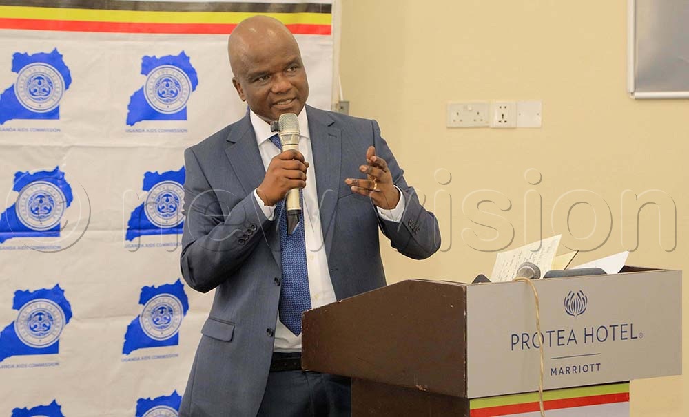 In his remarks, Dr. Musoba noted that the Uganda AIDS Commission sought the partnership with Village Journeys Africa and has added the Uganda AIDS marathon as one of the avenues to reach the community and to allow it to take charge. (Credit: David Lukiiza)