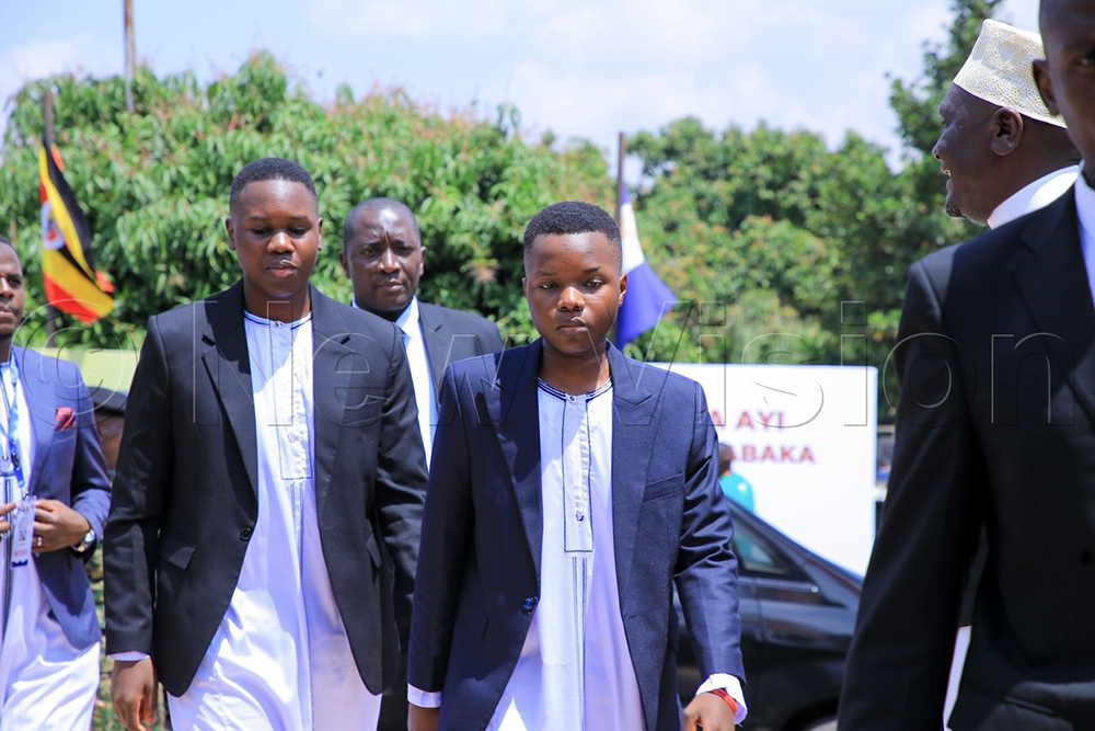 Prince Richard Ssemakookiro arrives for the event.