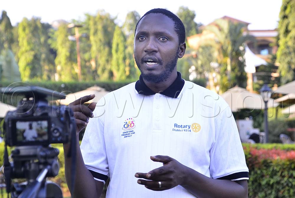 Eliot Kakama, chairperson of the ten days of double impact addressing participants during the press conference at Nican Resort hotel in Seguku on June 29, 2026. (Credit: Juliet Kasirye)