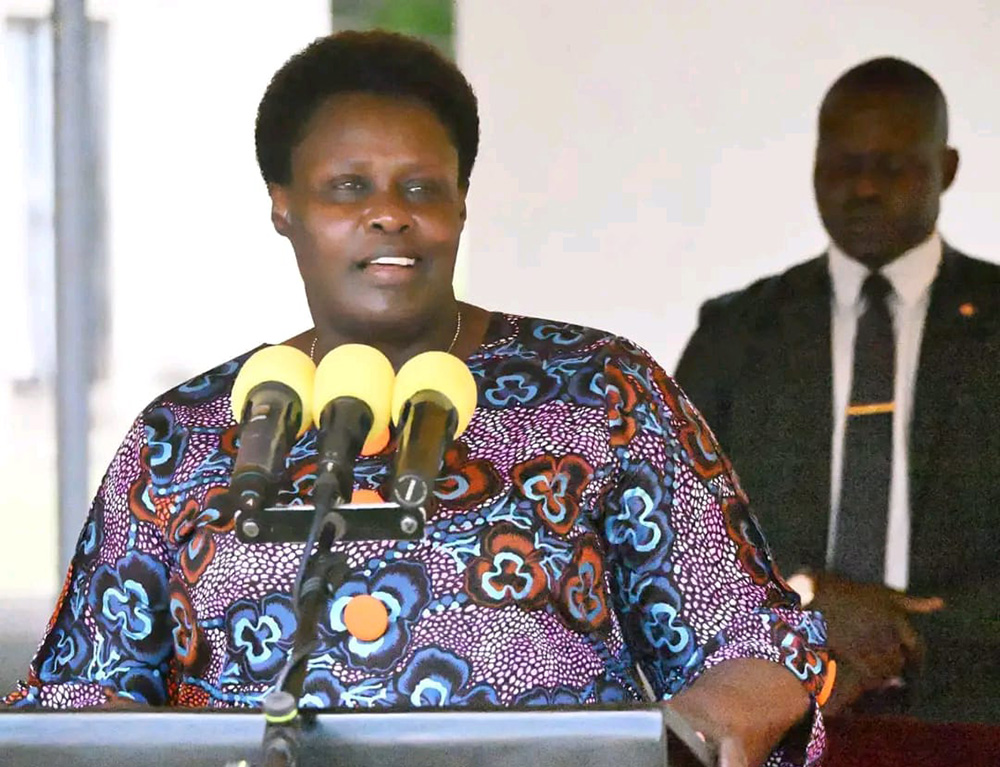 Vice President Alupo announced the President&rsquo;s contribution, clarifying that it was not a pledge but a donation.