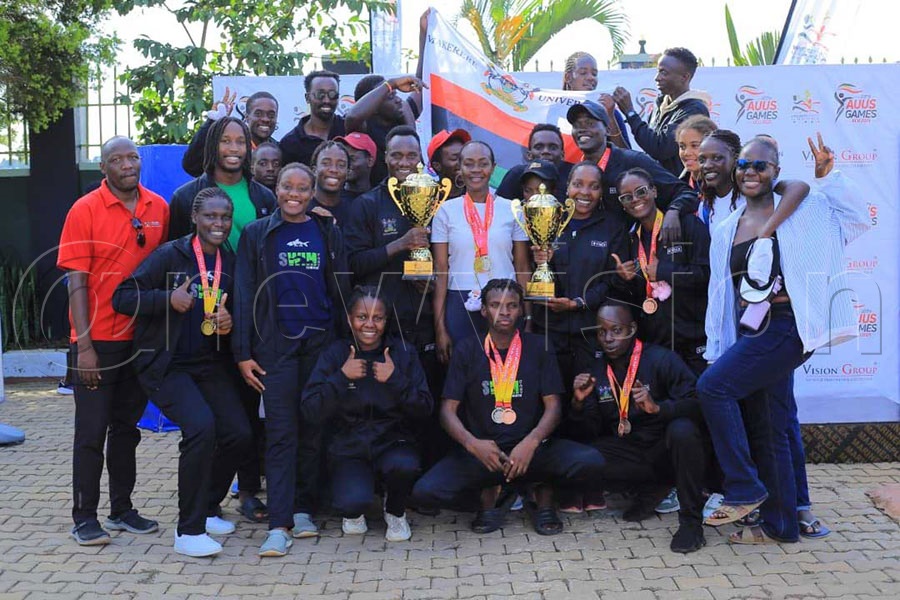 Makerere University celebrates after winning