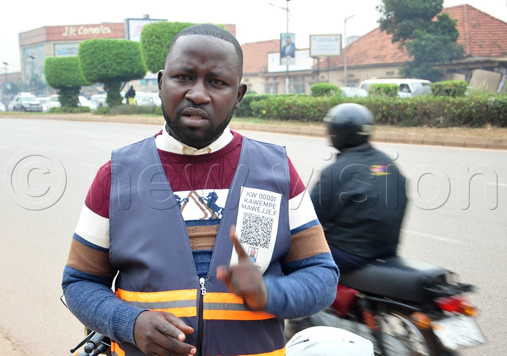 Chairperson of the Boda Boda Union Frank Mawejje reacting to the new directive to remove riders operating in non-gazetted areas across the city and greater metropolitan region. (Photo by Moses Kigongo)