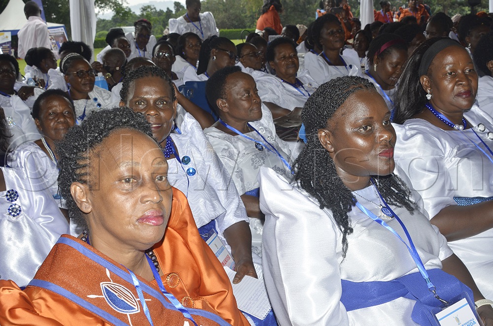 Some Women from the Anglican Church during the 10th Buganda Women’s Conference, known as “Ttabamiruka” at Lubiri-Mengo on Thursday, May 28, 2026, where hundreds of women from 18 sub-counties in Buganda region gathered to discuss their progress in economic empowerment and leadership. (Photo by Juliet Anna Lukwago)