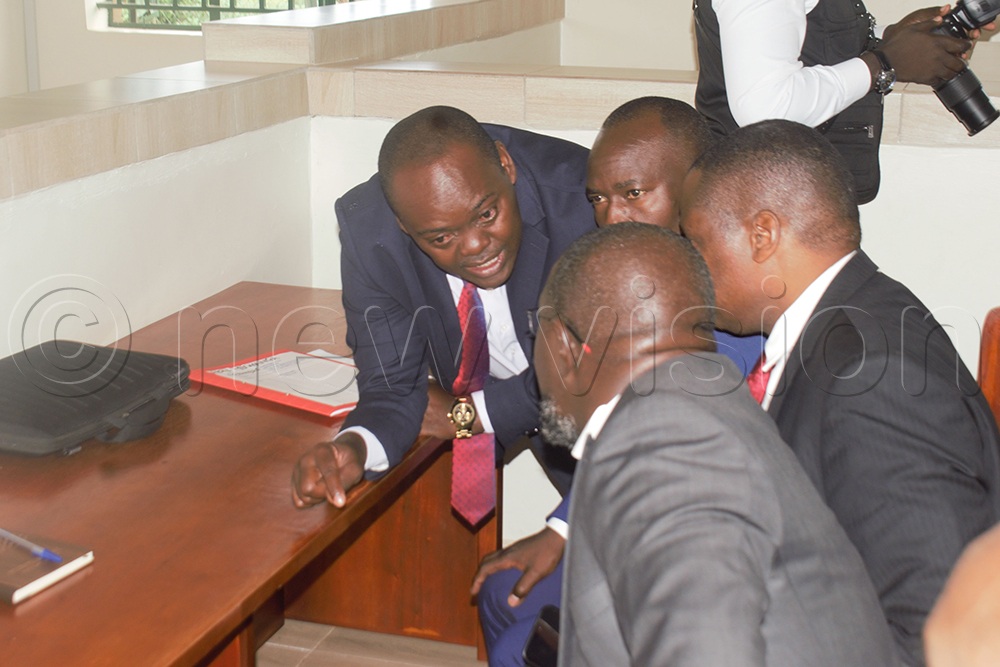 At the same session on Tuesday, February 3, Kivumbi unveiled his defence team, which includes Lord Mayor Erias Lukwago, Medard Lubega Sseggona, and Samuel Muyizzi, among others. (Credit: Simon Ssekidde)