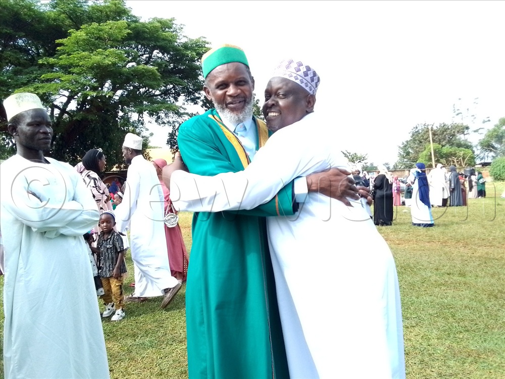 The two leaders hugged it out