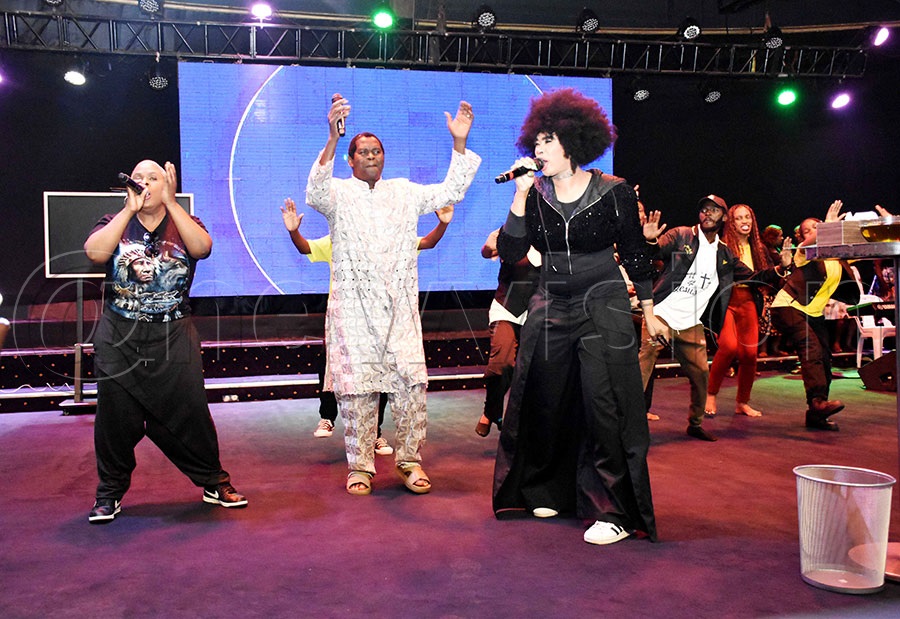 Makoma performing at Miracle Centre Cathedral, Rubaga. Photo by Simon Peter Tumwine 