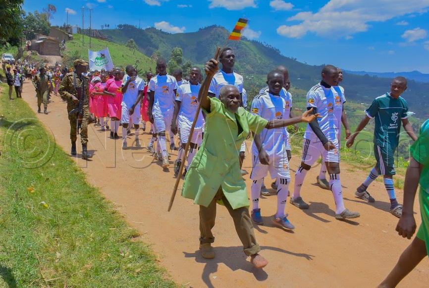 Marching for gorilla conservation. (Photo by Julius Luwemba)