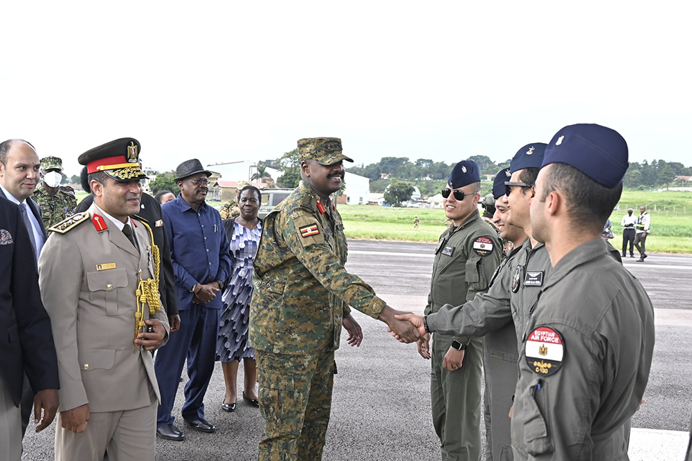  The vaccines were received by the Chief of Defence Forces and Senior Presidential Advisor on Special Operations, Gen Muhoozi Kainerugaba, at Entebbe International Airport. (Courtesy photo)