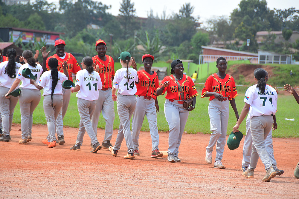 Uganda&rsquo;s under-15 girls&rsquo; baseball&nbsp;team delivered an impressive performance to defeat South Africa 5&ndash;1 overall in an international friendly series. (Courtesy photo)