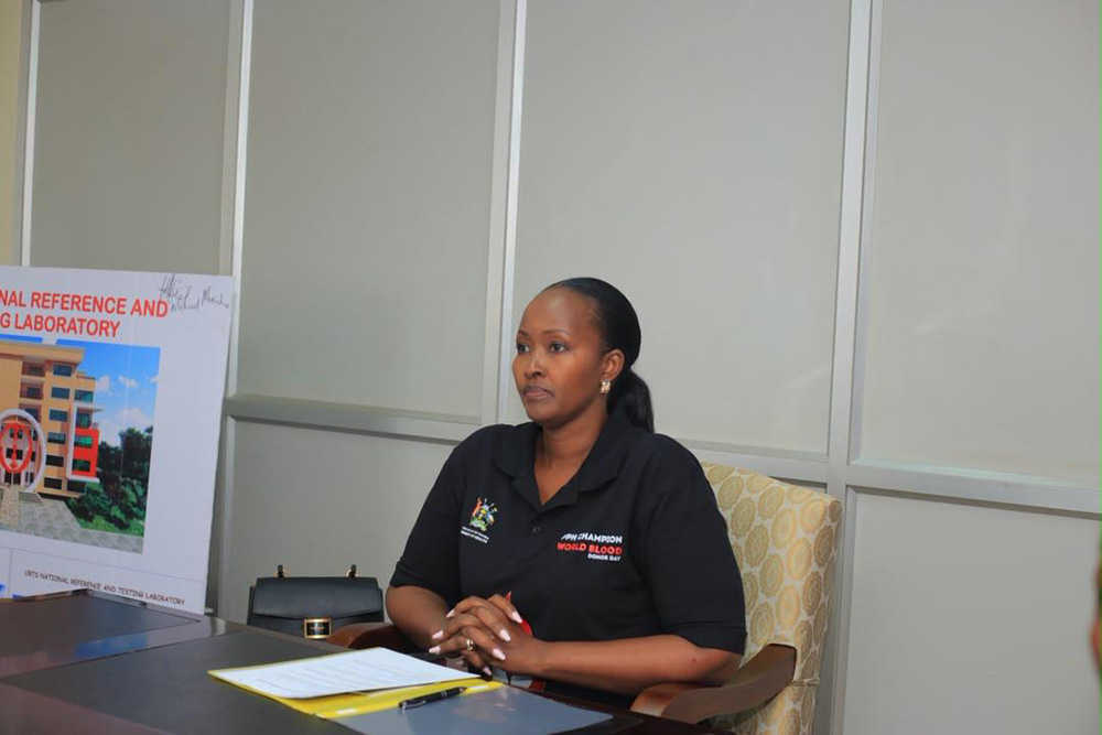 Speaking during the World Blood Donor Day celebrations held at the Uganda Blood Transfusion Services (UBTS) headquarters in Nakasero on June 13, 2026, Charlotte Kainerugaba said access to safe blood remains one of the most critical interventions in preventing maternal deaths. (Courtesy photo)