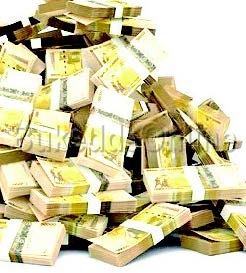 Ssente enkumuliitu bwe ziti, ze zimu ku zibbibwa mu nguzi ne zitwalibwa mu mawanga amalala.