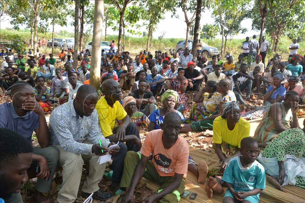 Some of the residents who attending the security meeting at Tuhumwei village.