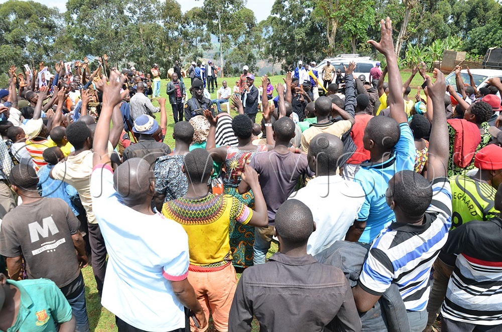 ANT's Maj.Gen. (Rtd) Gregory Mugisha Muntu addresding a campaign rally Rwampara district. (Credit: Stuart Yiga)
