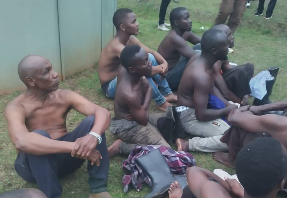 Several suspects have been arrested after the foiled attack. (Uganda Police Photo)