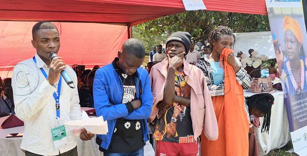In early August, some of the survivor students of the 2023 Mpondwe school ADF attack gathered at Mpondwe-Lhubiriha Town council headquarters in a prayer session for their demised colleagues. (Credit: Samuel Amanyire)