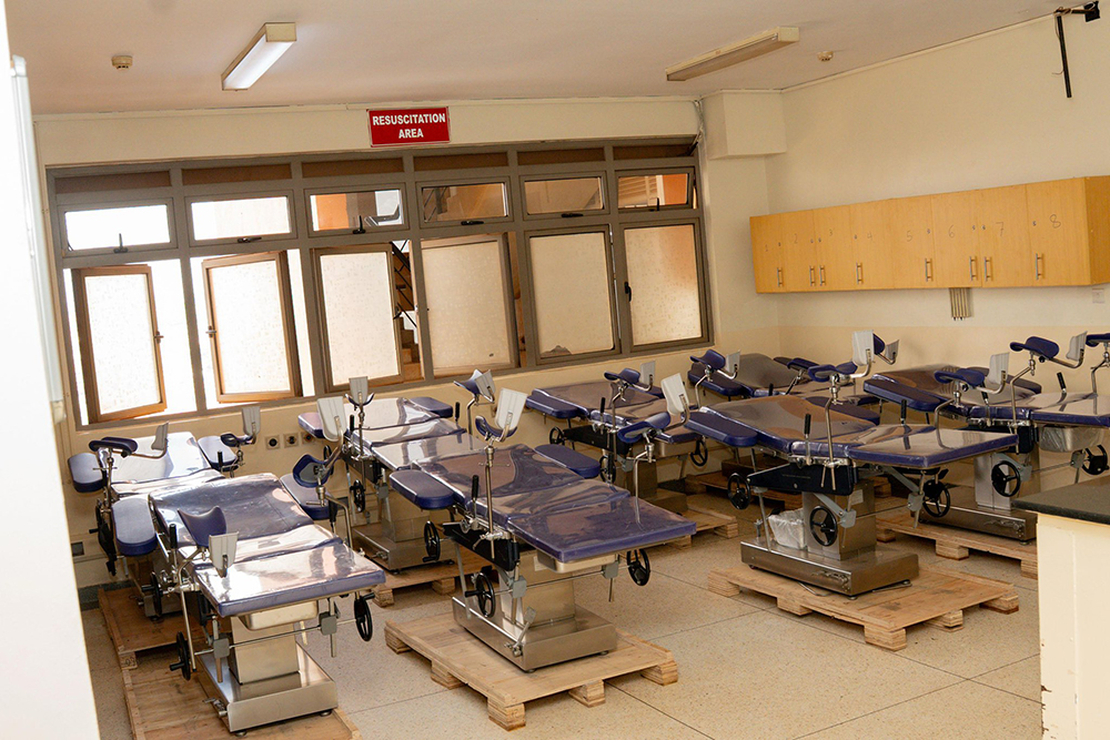 Some of the 12 beds donated by Marie Stopes. (Courtesy)