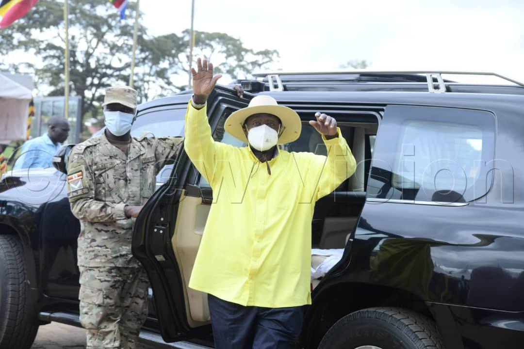 National Resistance Movement (NRM) Party presidential flag-bearer, President Yoweri Kaguta Museveni.
