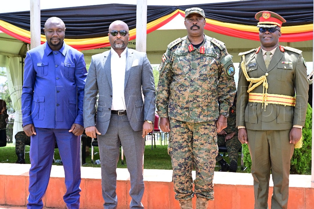 Brig. Paddy Ankunda (Right) decorated.