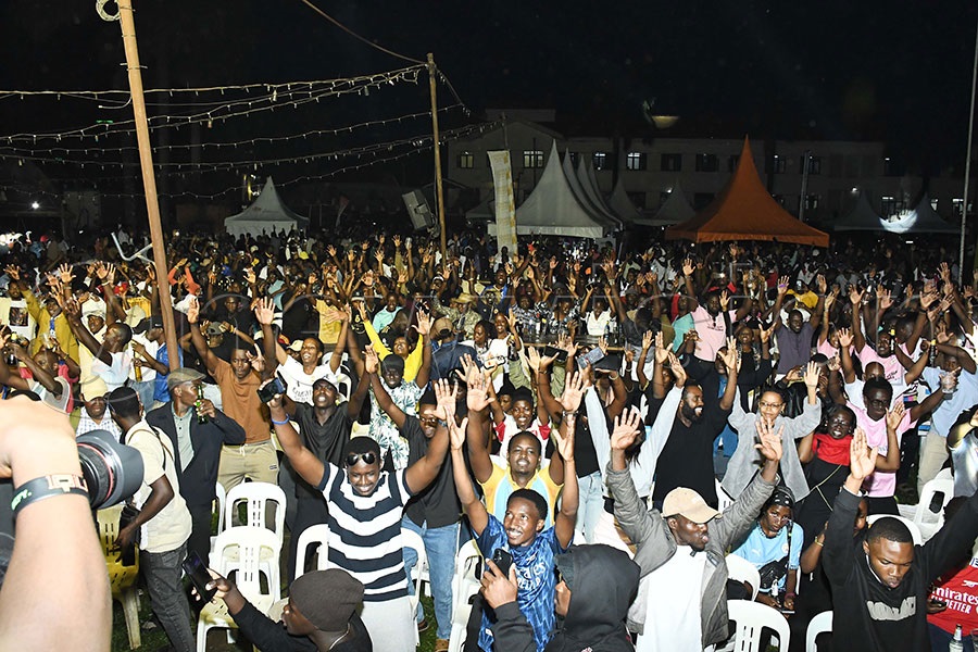 Huge numbers turned up. Photo by Ignatius Kamya
